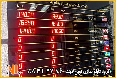 تابلو منو قیمت شرکت تضامنی