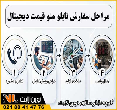 سفارش تابلو منو قیمت دیجیتال سفارش تابلو منو قیمت دیجیتال