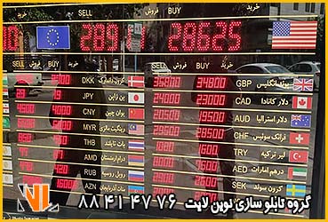 تابلو منو قیمت