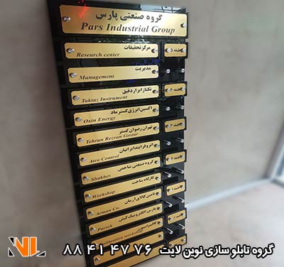 تابلو راهنمای طبقات ساختمان