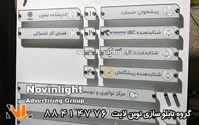 تابلو راهنمای طبقات | تابلو کامپوزیت