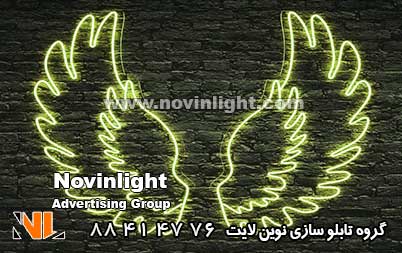 قیمت تابلو نئون بال فرشته
